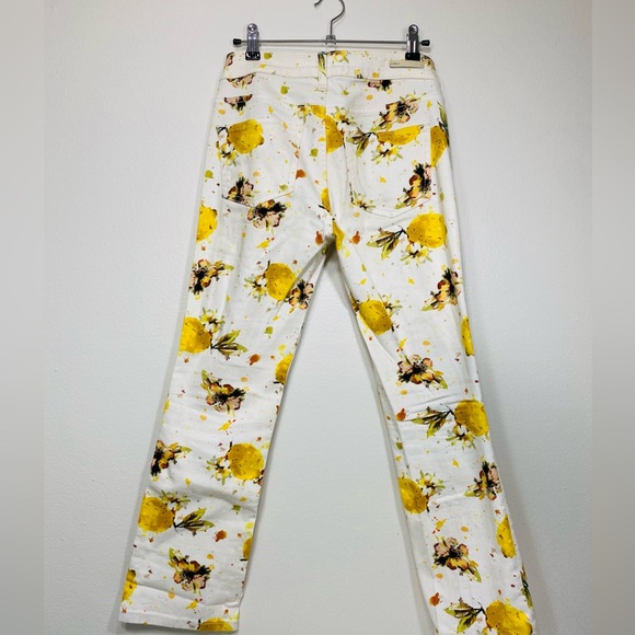 Anthropologie Pilcro and the Letterpress  high rise bootcut lemon print jeans - Picture 2 of 8